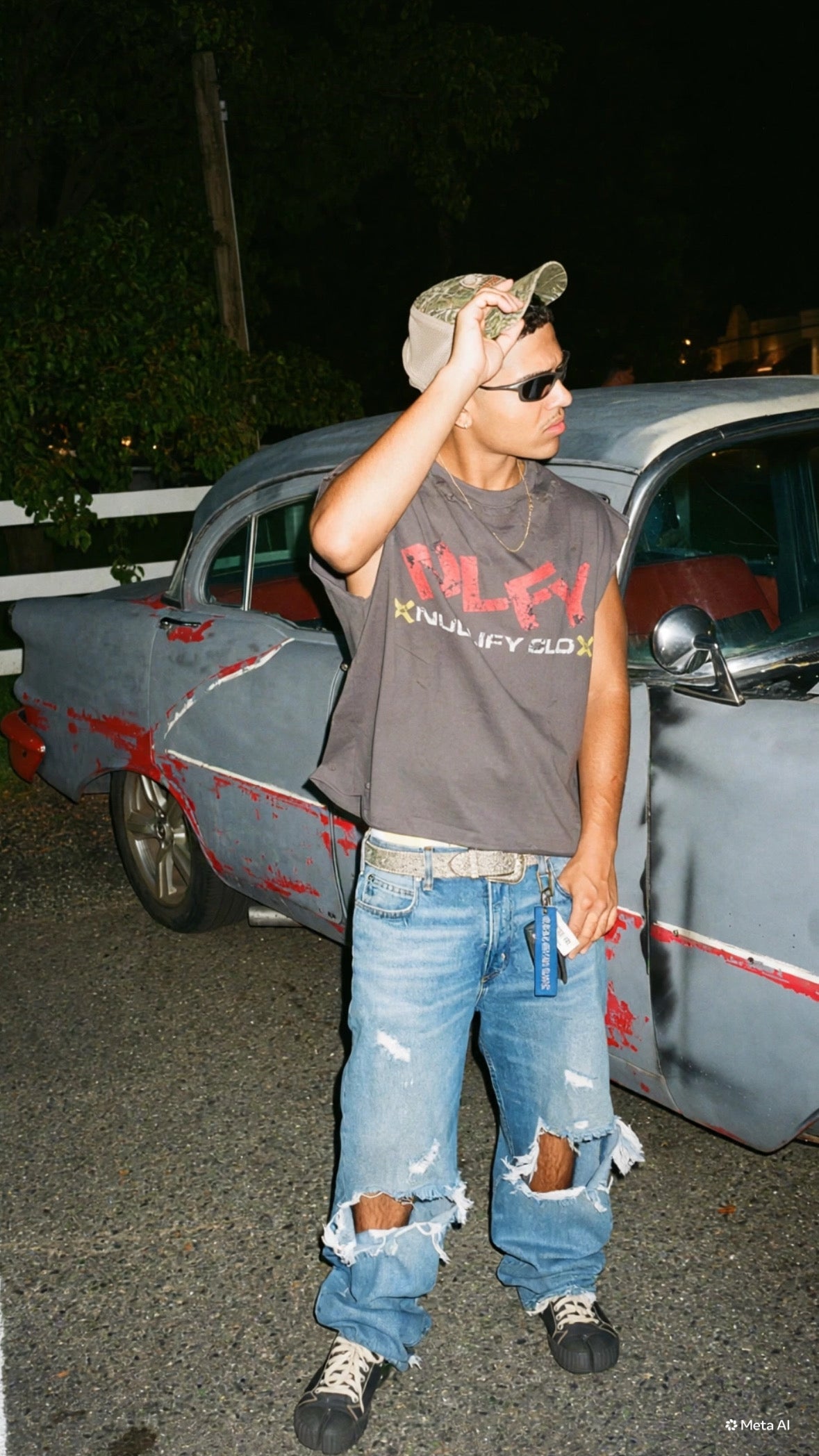DTG printed sleeveless shirt “Japanese collection”