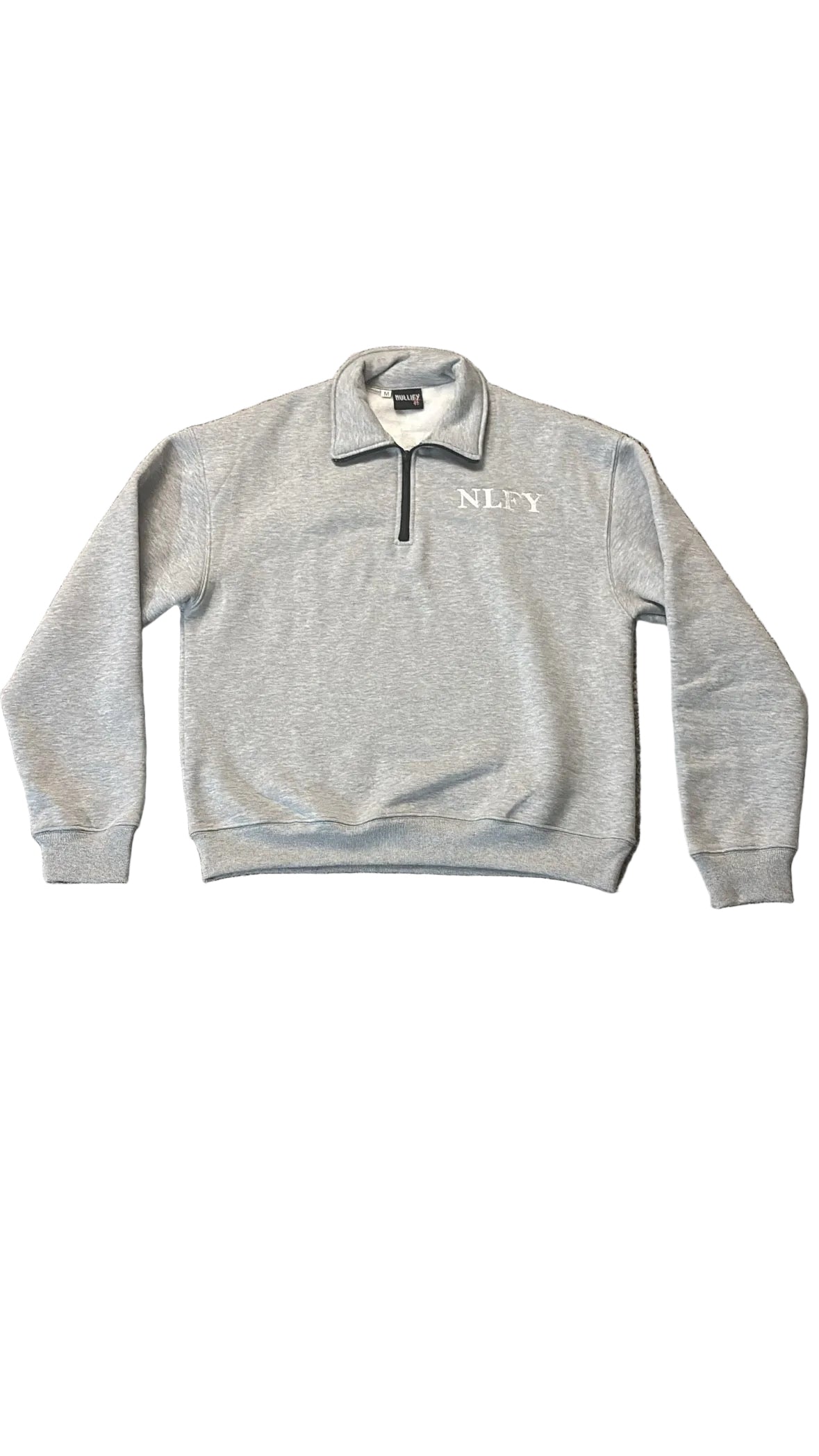 Grey QuarterZip Top