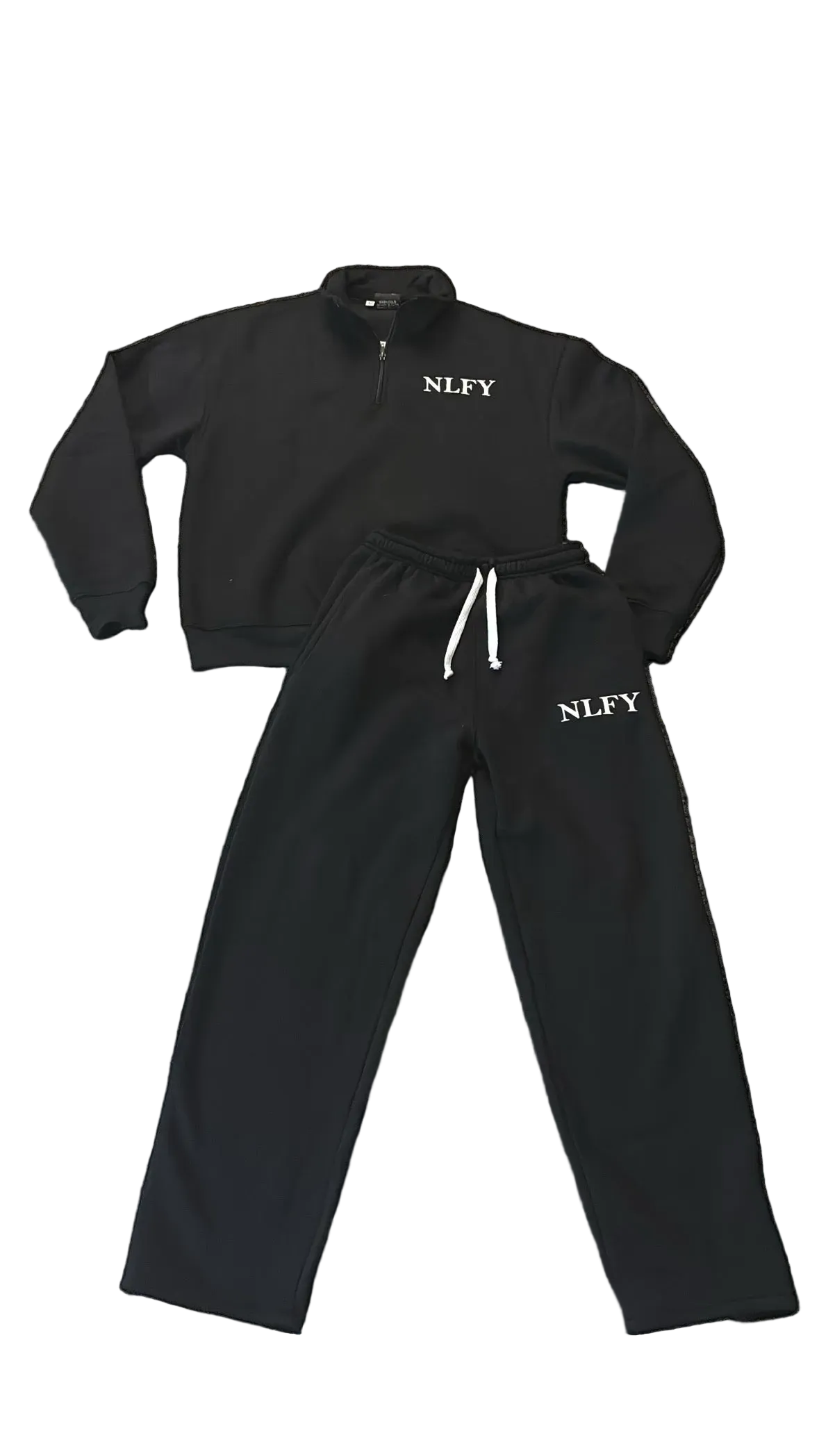 Black Quarterzip sweatsuit