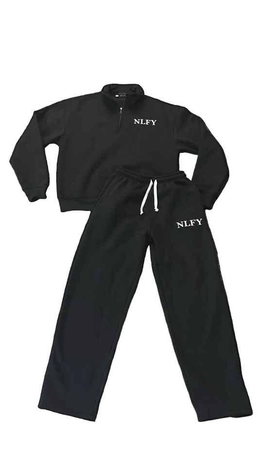 Black Quarterzip sweatsuit